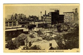 Sky Line Business District Joplin Missouri Postcard 1930&#39;s - £11.66 GBP