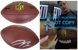 Joey Bosa Los Angeles Chargers Ohio State signed NFL football proof COA auto - £109.16 GBP
