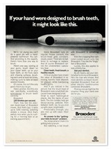 Broxodent Electric Toothbrush Squibb Vintage 1972 Full-Page Magazine Ad - £7.58 GBP