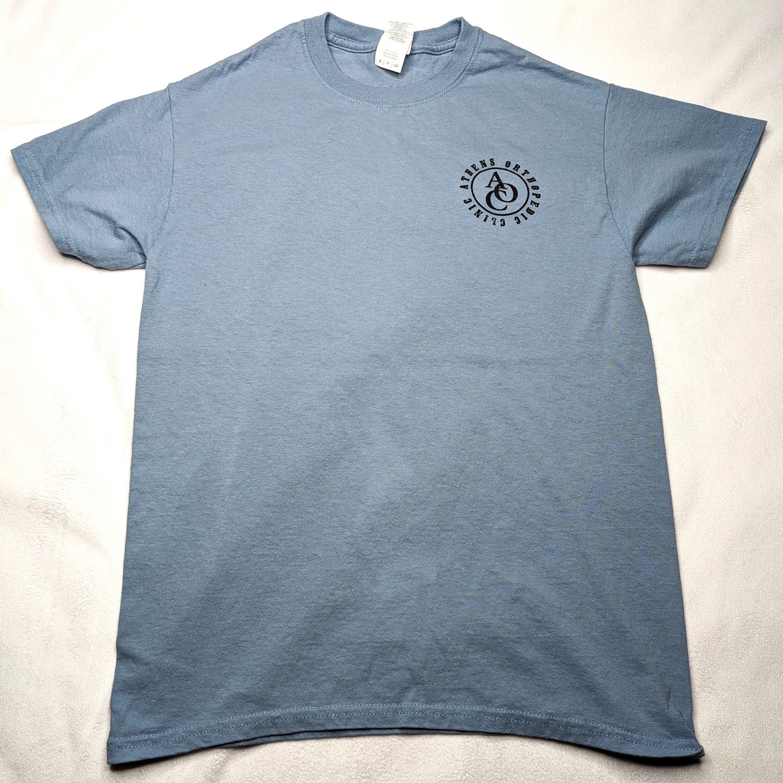 Men&#39;s Shirts Graphic Print T Shirt for Men Blue Small - £7.14 GBP