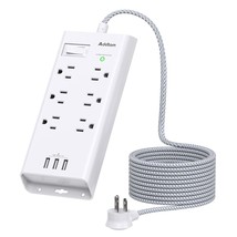 Power Strip Surge Protector - 10Ft Long Extension Cord With 6 Outlets An... - $39.99