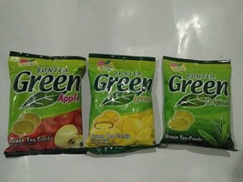 3 Variant (1 Pack each) of Bontea Green Tea Candy, 144 Gram (Original, A... - $38.61