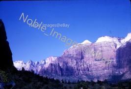 1962 Zion National Park Mountain Backdrop Utah Kodachrome 35mm Slide - £2.76 GBP