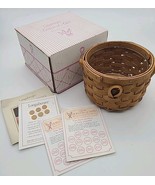 Longaberger 2006 Horizon of Hope Basket with Plastic Protector 6&quot; x 3.5&quot;... - $19.00