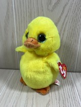 Ty Original Beanie Babies Duckling small plush yellow beanbag 2012 with tag - £19.45 GBP