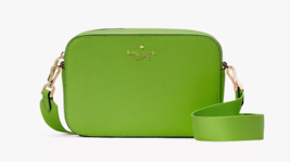 New Kate Spade Madison Mini Camera Bag Saffiano Leather Turtle Green / D... - £82.10 GBP