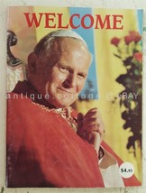 1987 catholic POPE JOHN PAUL II PASTORAL VISIT to USA 58pg WELCOME BOOK - $42.08