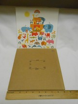 New Hallmark Canvas print Card Noah&#39;s Ark w/ envelope Congrats on New Baby  - £5.30 GBP
