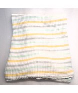 Aden + and Anais Baby Blanket Swaddle Muslin yellow green stripes White ... - $27.23 CAD