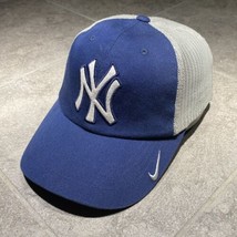 New York Yankees Nike Brand Embroidered Logo Mesh Back Snapback Hat Cap - £19.71 GBP