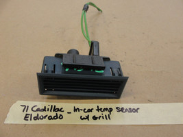 71 Cadillac Eldorado Dash IN-CAR Ambient Temp Temperature Sensor &amp; Grill Trim - £85.62 GBP