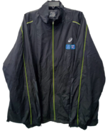 Asic Uomo Run Warrior Poliestere Giacca, Nero/Verde, 3XL - $942.74 MXN
