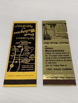 2 Vintage MatchbookCovers THE GREAT MASTERPIECE A Garden Showplace Lake ... - $188.46 MXN