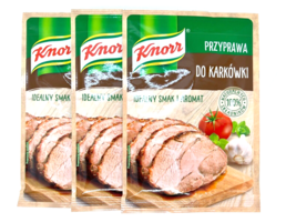 Knorr Karkowka Pork Shoulder Spice Packets Pack Of 3 Made In Europe Free Ship - $8.90