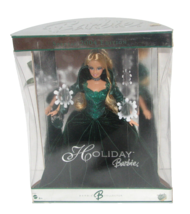 Mattel Barbie Holiday Edition Doll Blonde Hair Blue Eyes Green Dress &amp; Purse NIB - $34.63