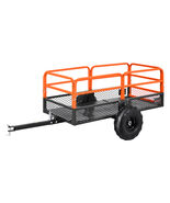 VEVOR Garden Trailer, 22 Cu. Ft. &amp; 1600lbs, ATV UTV Trailer Removable Re... - $388.90