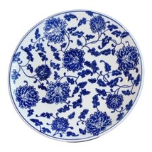 Salad Plate Tang by Pier 1 Imports 8.5&quot; Porcelain Blue Floral Discontinued - £8.90 GBP