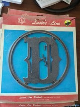 Vintage 6&quot; Lustre Line NOS Decorative plastic Letter &quot; D&quot; - €8,66 EUR