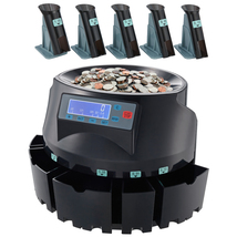 VEVOR USD Coin Counter &amp; Coin Sorters with LCD Display, Coin Sorter Machine - $117.99