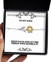 Sarcastic Wife, Keep Calm and Let The Priest Wife Handle It, Funny Sunfl... - £38.50 GBP