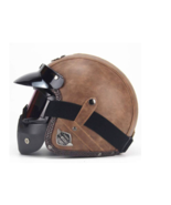 Vintage Half helmet, 3/4 Open Face helmet, Leather - $1,325.18 MXN