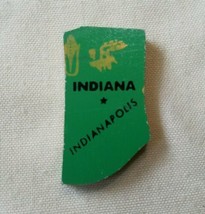 Indiana Sifo Vintage United States Map Wooden Puzzle Replacement Piece C... - £3.98 GBP