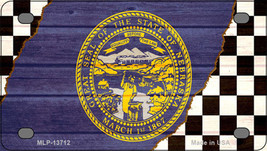 Nebraska Racing Flag Novelty Mini Metal License Plate Tag - $282.49 MXN