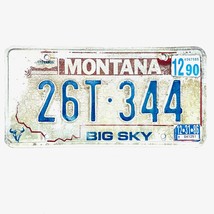 1990 United States Montana Pondera County Passenger License Plate 26T-344 - £13.26 GBP