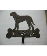 Black Lab Dog Leash Holder Hanger Key Rack Entryway  Wall Mounted Dog Bo... - £11.76 GBP