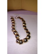 17&quot; Anne Klein Gold Tone Choker Square Design - $223.90 MXN