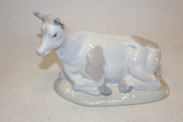 Mirmasu Porcelain Christmas Nativity Piece Made in Spain 4.5&quot; Cow Laying... - £19.77 GBP