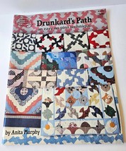 DRUNKARD&#39;S PATH No Pins Technique Quilting Book American Needlework School 4128 - £7.99 GBP