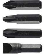 VESSEL Impact Screwdriver Bits Heavy Duty 4 Pcs JIS Set, No.2500,Japan,s... - $12.61