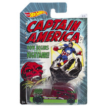 Year 2015 Hot Wheels Captain America 1:64 Die Cast Car 8/8 - RED SKULL QOMBEE - $19.99
