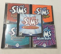 The Sims:Deluxe Edition + Expansions: Houseparty, Hot Date, Superstar, Unleashed - £13.72 GBP