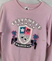 Vintage Hollywood Sweatshirt California Crewneck Men’s Medium USA 80s 90s - £31.37 GBP