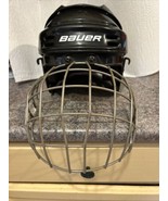 BAUER Hockey Helmet BHH1500XS Black Bruins Cage FM2500 XS/TP True Vision II - $300.63 MXN