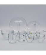Vintage Arcoroc France Classique Clear Solid Dinnerware Set 24-Pcs - $3,713.37 MXN