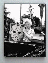 Framed Marilyn Monroe holding Jason Voorhees Mask faux signed Limited Edition - £14.56 GBP