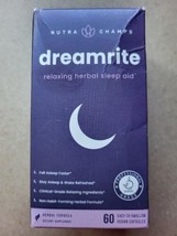 Nutra Champs DREAMRITE Herbal Sleep Aid 60 Vegan Capsules - £11.76 GBP