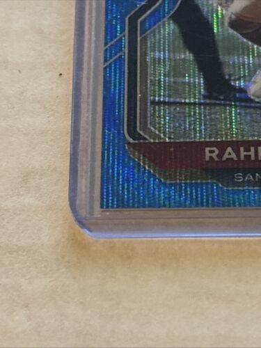 2020 Prizm Raheem Mostert #284 Blue Shimmer Parallel 186 Of 199 Dolphins Item image 6
