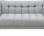 AC Pacific Sara Button Tufted Upholstered Living Room Loveseat, Gray - $1,069.99
