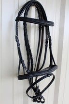 Pony Horse English Show Padded Bridle Crystal Bling Browband Black 80318BL - $66.32
