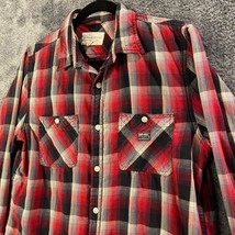 Denim &amp; Supply Ralph Lauren Shirt Womens Large Red Plaid Soft Button Up ... - £10.93 GBP
