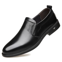 Men&#39;s Leather Shoes Business Suits Men Shoes Casual Breathable Wear-resistant Br - £77.36 GBP