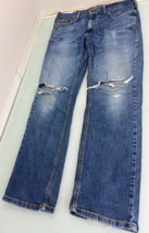 Ariat Jeans Mens 36x32 Stretch M8 Modern Slim Leg Western Cowboy Distressed - $39.57