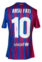 Ansu Fati Autografato FC Barcelona Maglia da Calcio Bas - £372.16 GBP