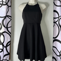 Lulus halter style little black dress with scalloped hemline, extra small - £15.41 GBP