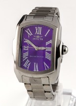 Invicta Women&#39;s Stainless Steel Lupah Limited Edition Purple Dial Quartz Watch - £116.78 GBP