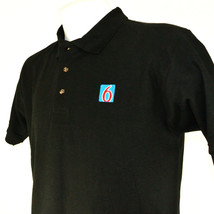 MOTEL 6 Hotel Employee Uniform Polo Shirt Black Size L Large NEW - $477.86 MXN